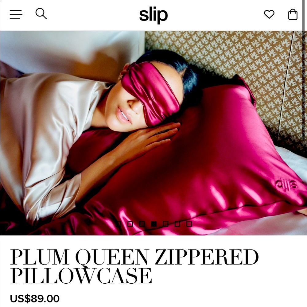 Plum Queen Sized SLIP Silk Pillowcase